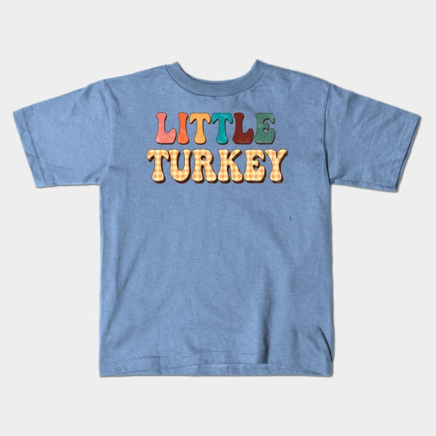 Little Turkey Kids T-Shirt by Erin Decker Creative